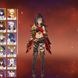 90LVL⭐NAHIDA🔥TIGHNARI⭐RAIDEN SHOGUN🔥NILOU⭐DILUC🔥HU TAO🔥DEHYA(1C)💜NA💜2 |5 stars*  Weapons💜36 CHARACTERS💜AR. 55💜 0